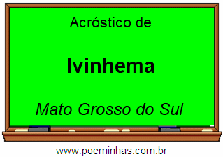 Acróstico da Cidade Ivinhema