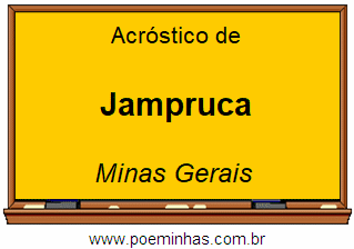 Acróstico da Cidade Jampruca