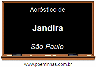 Acróstico da Cidade Jandira