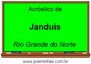 Acróstico da Cidade Janduís