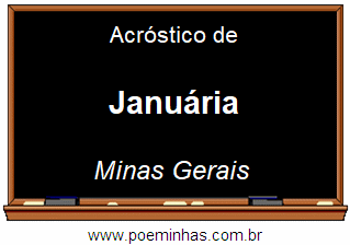 Acróstico da Cidade Januária