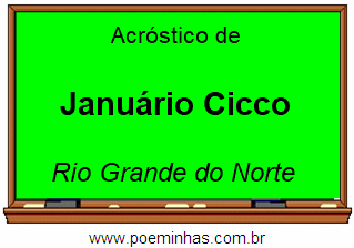 Acróstico da Cidade Januário Cicco