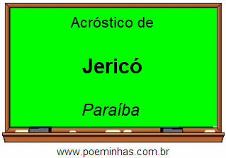 Acróstico da Cidade Jericó