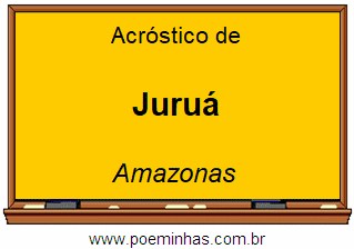 Acróstico da Cidade Juruá