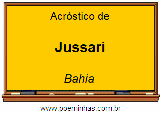 Acróstico da Cidade Jussari