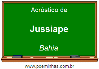 Acróstico da Cidade Jussiape