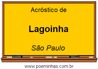 Acróstico da Cidade Lagoinha