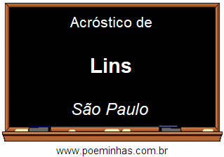 Acróstico da Cidade Lins