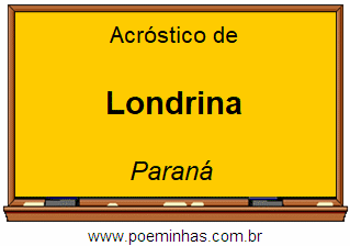 Acróstico da Cidade Londrina