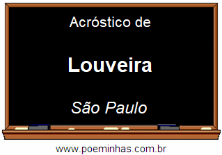 Acróstico da Cidade Louveira