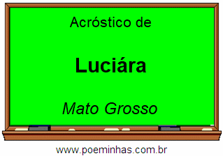 Acróstico da Cidade Luciára