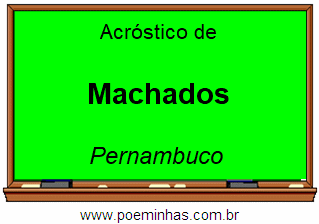 Acróstico da Cidade Machados