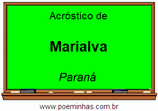 Acróstico da Cidade Marialva