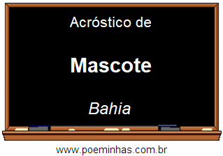 Acróstico da Cidade Mascote