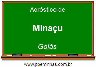 Acróstico da Cidade Minaçu