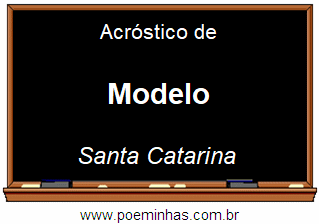 Acróstico da Cidade Modelo