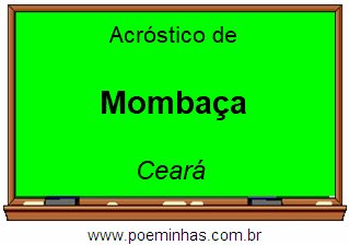 Acróstico da Cidade Mombaça