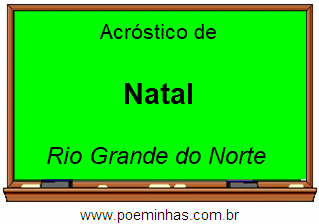 Acróstico da Cidade Natal