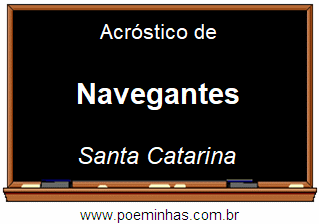 Acróstico da Cidade Navegantes