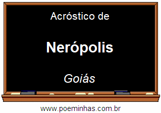 Acróstico da Cidade Nerópolis