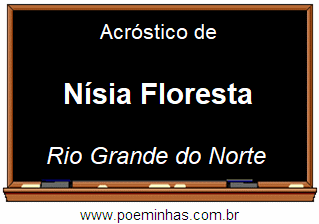 Acróstico da Cidade Nísia Floresta