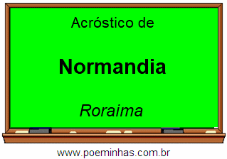 Acróstico da Cidade Normandia