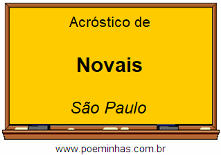 Acróstico da Cidade Novais