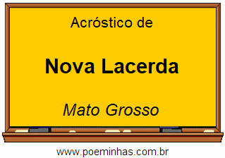 Acróstico da Cidade Nova Lacerda