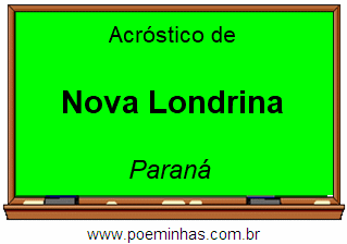 Acróstico da Cidade Nova Londrina