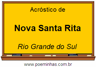 Acróstico da Cidade Nova Santa Rita