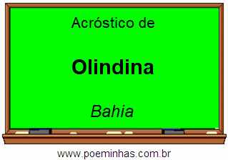 Acróstico da Cidade Olindina