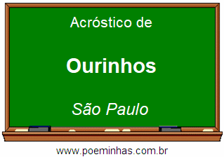 Acróstico da Cidade Ourinhos