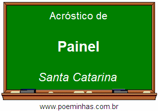 Acróstico da Cidade Painel