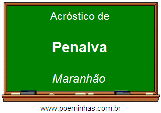 Acróstico da Cidade Penalva