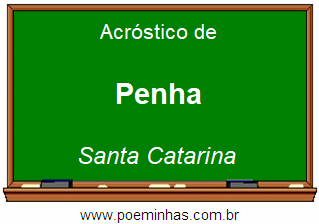 Acróstico da Cidade Penha