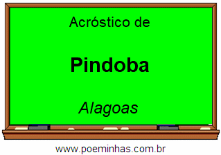 Acróstico da Cidade Pindoba