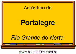 Acróstico da Cidade Portalegre