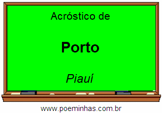 Acróstico da Cidade Porto