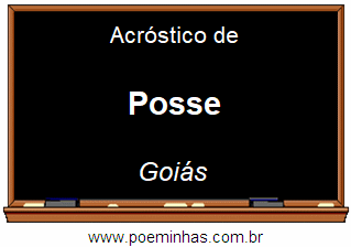 Acróstico da Cidade Posse