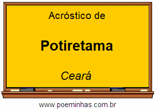 Acróstico da Cidade Potiretama