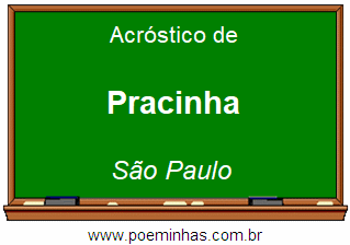 Acróstico da Cidade Pracinha