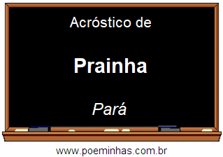 Acróstico da Cidade Prainha