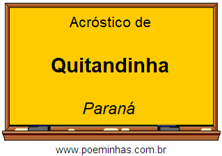 Acróstico da Cidade Quitandinha