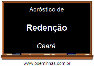 Acróstico da Cidade Redenção