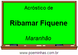 Acróstico da Cidade Ribamar Fiquene