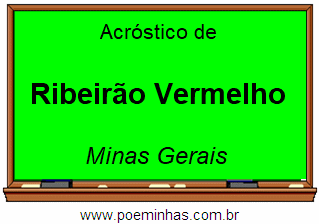 Acróstico da Cidade Ribeirão Vermelho