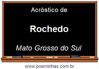 Acróstico da Cidade Rochedo