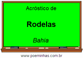 Acróstico da Cidade Rodelas