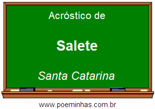 Acróstico da Cidade Salete