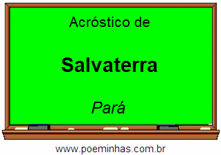 Acróstico da Cidade Salvaterra